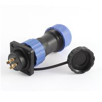 uxcell SD20 20mm 4 Pin 4P Square Waterproof Aviation Cable Connector Socket