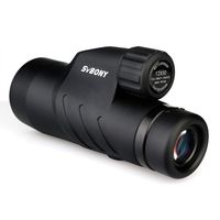 SVBONY SV45 Monocular Telescope 12x50 Waterproof High Powered  Monocular Telescope BAK4 Prism FMC for Bird Watching Hunting Camping Travelling(12x50)
