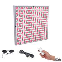 Red LED Light Therapy Panel, Remote Control Timing Infrared Light Therapy Device for Anti-Aging Fat Loss Muscle Gain Performance