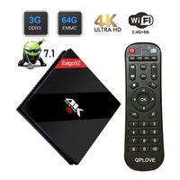 Powerful Android 7.1 OS TV Box, EstgoSZ [ 3GB RAM + 64GB ROM] TV Box with Amlogic S912 Octa Core 64 bits CPU Support Dual Band WIFI & BT 4.1 & Ethernet 100M/1000M LAN Set Top Box