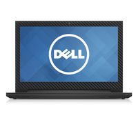 Black Carbon Fiber skin decal wrap skin Case for Dell Inspiron 15 3000 series 15.6" Laptop