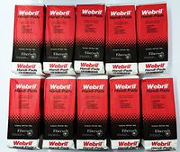 Webril Wipes 4" x 4" Cotton Pads Case Of 10 Packages Of 100 Pads (1000 Pads Total)