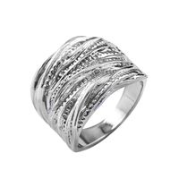 Rings for Women Individuality Metal Multilayer Texture Bump Face Men and Women Ring Jewelry Gifta Good Gift for a Girlfriend, Boyfriend, Family