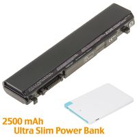 BattpitTM Laptop/Notebook Battery Replacement for Toshiba Portege R835-P92 (4400 mAh / 48Wh) with 2500mAh Power Bank/External Battery for Micro USB & USB Type C.