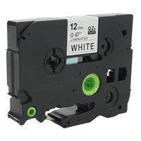 WonderTec 1 Pack Replace P Touch Label Tape Compatible Brother P-touch (TZ231 TZe231) Standard Laminated, Black on White, 0.47 Inch (12mm) x 26.2 Feet (8m)