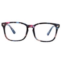 Zeelool Unisex Vintage Square Blue Light Blocking Eyeglasses Floral