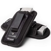 2-Pack Universal Magazine Holster IWB Clip | 9mm .40 .45 | Mag Holster For Glock 19 43 17 Sig 1911 S&W M&P | Fits Any 7 10 15 Round Clips For All Pistols | Gun Ammunition Holsters | Handgun Ammo Pouch