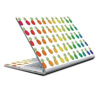 MightySkins Skin Compatible with Microsoft Surface Book 2 13" (2017) - Rainbow Pineapples | Protective, Durable, and Unique Vinyl Decal wrap Cover | Easy to Apply, Remove | Made in The USA