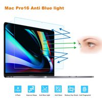 FORITO 2-Pack Compatible MacBook Pro 16-Inch Screen Protector -Blue Light Filter, Eye Protection Blue Light Blocking Anti Glare Screen Protector for Apple MacBook Pro 16 Model A2141