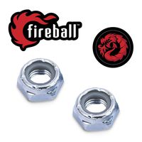 Fireball Dragon Kingpin Nuts X2 | for Skateboard & Longboard Trucks | Hardware Nuts with Beast Guarantee (Kingpin Nuts - 2X)