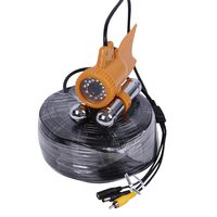 Vanxse Underwater Fishing Camera HD 1000TVL 24Pcs White LED 100 Degree View Fish Finder Video Camera (30Meters Cable)