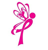 Breast Cancer Awareness Butterfly - Vinyl 4 Inches (Color: Hot Pink) Decal Laptop Tablet Skateboard Car Windows Sticker