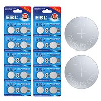EBL 20 Pack LR44 AG13 357 303 SR44 Alkaline Button Cell Battery