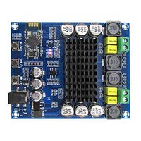 Lheng Digital Bluetooth Power Amplifier Amp Ampli Board, Dual Channel 120W+120W TPA3116D2 CSR 4.0 Audio Stereo Amplifier, Audio Receiver for Home Theater Speaker DIY DC 12-24V Powered