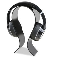 Acrylic Headphone Stand Display Headphone Gaming Headset Hanger Holder Suitable for Most Headphone Size (Black)
