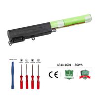 INDMIRD A31N1601 Laptop Battery OEM Compatible with ASUS X541U X541UA X541UV 0B110-00440000 0B110-00440100F,541UA R541U R541UA X541 X541S X541SC R541UJ Series [10.8V 36Wh/3200mAh] (A31N1601)