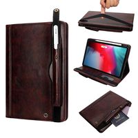 Vacio Case- 2018 Release (iPad Pro12.9 3rd Gen), Support Apple Pencil Wireless Charging with Stand/Charging Pen Slot Stand Book Cover for iPad Pro 11 inch 2018,Dark Brown