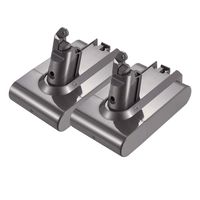 2-Pack 21.6V 3000mAh Battery Compatible with Dyson V6 DC58 DC59 DC61 DC62 Animal 595 650 770 880 SV03 SV04 SV05 SV06 SV07 SV09 967810-03 967810-02 967810-23 Motorhead Absolute Fluffy Battery