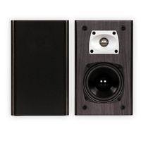 Theater Solutions B1 Black Bookshelf Speakers Surround Sound Home Theater Speaker Pair
