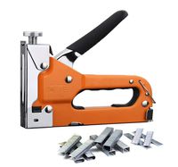 Staple Gun, Meccion Heavy Duty 3 Way Stapler Tacker Tool Kit 3-in-1 Hand Nail Gun with 600 Staples Ideal for Home, Office and School Use.