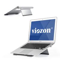 Viozon Laptop Stand Notebook Support Silver Aluminum Fit for 11-17inches Laptop & Notebook Such as MacBook Air/Pro 13 15, 7-11inches Tablet iPad Pro 12.9, Dell XPS, Surface, Chromebook(AP-1L)