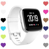 CreateGreat Bands Compatible with Fitbit Versa, Silicone Adjustable Replacement Wristband for Fitbit Versa Smart Watch Heart Rate Fitness Wristband Small Large