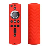  Orcbee  _for Amazon Fire TV Stick 4K TV Stick Remote Silicone Case Protective Cover Skin Gift (Red)