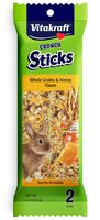 Vitakraft Rabbit Whole Grains & Honey Treat Sticks 2 Pack, 4 Ounce