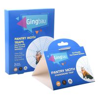 Gingbau Pantry Moth Traps with Pheromone Attractant for Kitchen Moths and Food Moths, 5-Pack
