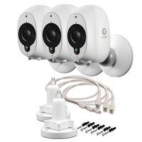 Swann Smart Security Wire-Free 1080p Camera 3-Pack w/ 2 Outdoor Mounting Stands