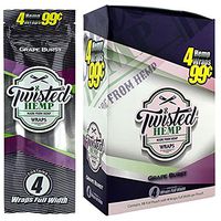 Twisted Hemp Wraps Grape Burst 15 puches with 4 wraps