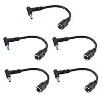 COOLM Blue Tip Adapter HP Connector Converter 7.4x5.0mm to 4.5x3.0mm for HP Notebook Adapter Replacement Power Cable (5 Pack)