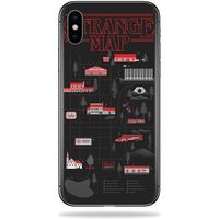 MightySkins Skin Compatible with Apple iPhone Xs Max - Strange Map | Protective, Durable, and Unique Vinyl Decal wrap Cover | Easy to Apply, Remove, and Change Styles | Made in The USA