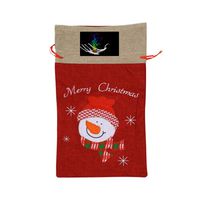 VAbBUQBWUQ Fashion Picture Element Santa Clause Drawstring Candy Goody Toy Gift Stocking Bag Holiday Wrapping Party Favors Presents Decorations