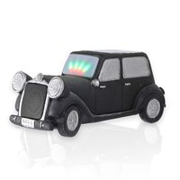 HAVEONE Solar Powered Bluetooth Speakers with Classic Retro Car Shape Sensor Lights Home Portable Wireless Waterproof Bluetooth Speakers for Garden, Office, Party