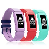 Intoval Silicone Bands for Fitbit ace 2,Replacement Bands for Fitbit ace 2 Bands for Kids Boys Girls Soft Sport Band for Fitbit Ace 2 Activity Tracker for Kids.(3 Pack)