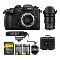 PANASONIC LUMIX GH5 Body 4K Mirrorless Camera w/Rokinon Cine DS DS35M-MFT 35mm T1.5 (MFT) Bundle