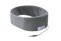 AcousticSheep SleepPhones Classic | Corded Headphones for Sleep, Travel, and More | The Original and Most Comfortable Headphones for Sleeping | Soft Gray - Fleece Fabric (Size M)