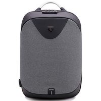 GinCuky Travel Laptop Backpack 17 15.6 Inch Business Anti Theft TSA Laptop Backpack with USB Charging Port, Water Resistant College School Bag, Dark Grey