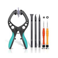 NUZAMAS 8-in-1 Phone Repair Screwdriver Tools Kits for iPhone, iPad, LCD Screen Opener Phone Pliers Pry Tool Remove Screen Sucker, Suction Open Screen Device