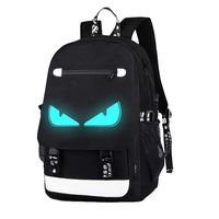 Anime Backpack Luminous Backpack Boys School Backpack Noctilucent School Bags Boys Bookbags for High School USB Chargeing port&anti-theft Daybag (School Backpack forEvil eye 1)