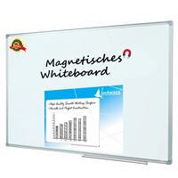 Lockways Magnetic Dry Erase Board - Magnetic Whiteboard/White Board 36 x 24 Inch, 1 Dry Erase Markers, 2 Magnets for School, Home, Office