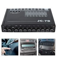 Car Equalizer - Delaman Digital Car 7 Bands Audio Bass Restoration Equalizer Audio Control JC-7D