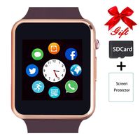 Smart Watch,Unlocked Touchscreen Smartwatch Compatible with Bluetooth/Android/IOS (Partial Functions) Call and Text Camera Notification Music Player Wrist Watch for Women Men(Gold)