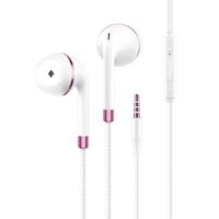 YTOM New Q1S in-Ear Earphone for iPhone Xiaomi Samsung Bass Earpiece Headset Zodrq(Pink)