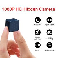 Mini Spy Hidden Camera, 1080P Portable Small HD Wireless Home Security Surveillance Cameras, Covert Tiny Nanny Cam with Night Vision and Motion Detection,Compact Indoor/Outdoor Camcorder
