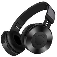 FARVOICE Bluetooth Headphone On Ear Noise Cancelling Stereo Wireless Headset Wireless Headphone Headset with Microphone for PC/Smartphone/TV (Black)