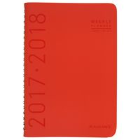 AT-A-GLANCE Academic Weekly/Monthly Planner, Contemporary, July 2017 - June 2018, 4-7/8" x 8", Brick (70101X14)