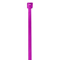 BOX USA BCT422L Colored Cable Ties, 18#, 4", Fluorescent Pink (Pack of 1000)