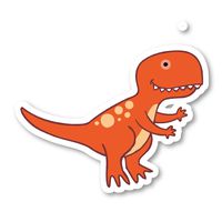 Dinosaur Orange TRex Sticker Funny Stickers - Laptop Stickers - 4" Vinyl Decal - Laptop, Phone, Tablet Vinyl Decal Sticker S140780